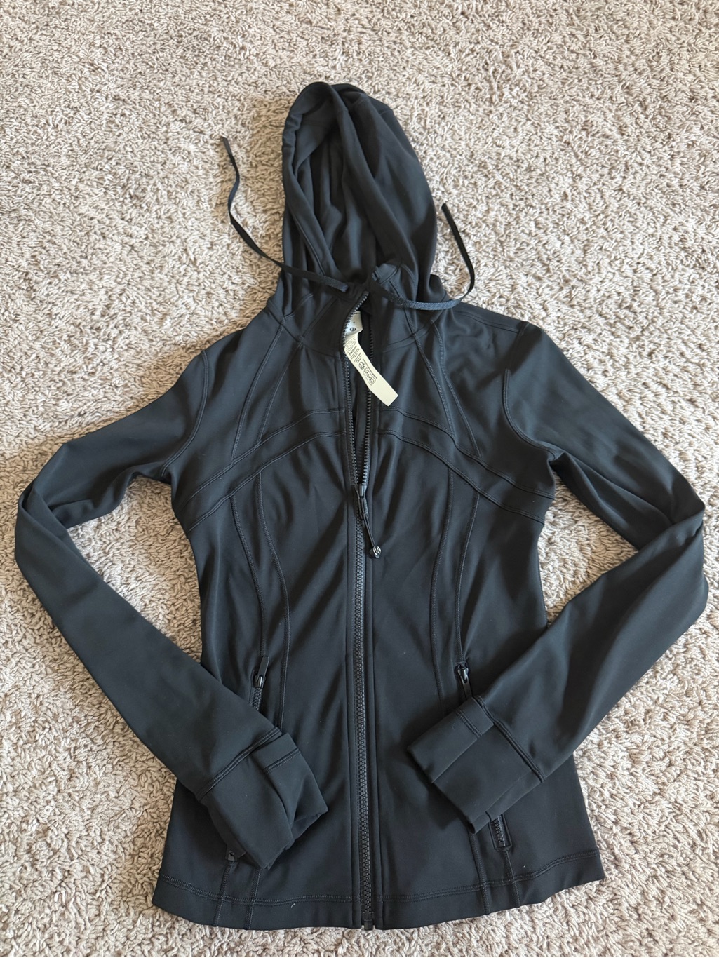 Brand New Lululemon Athletica Black Full-Zip Hoodie Jacket